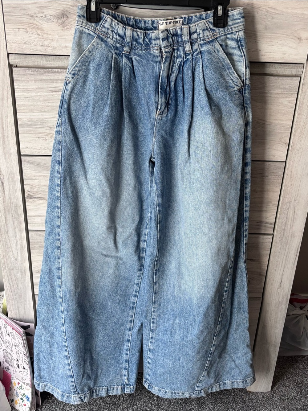 We The Free Equinox Wide Leg Denim Trousers